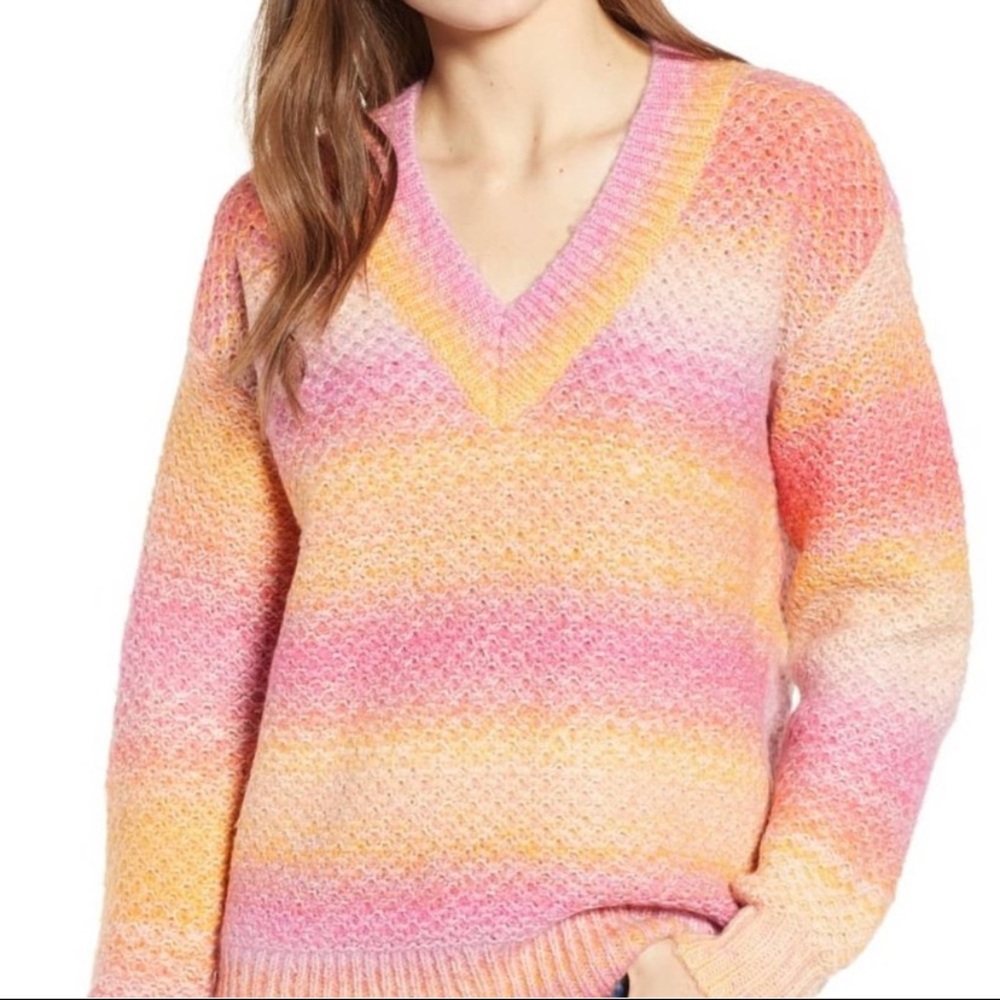 NWT Rebecca Minkoff Sunset Pink Andy Sweater M - Picture 2 of 8